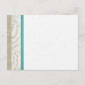 スターフィッシュアンドサンドドルティール（緑がかった色）海ロマンス エンクロージャーカード (裏面)