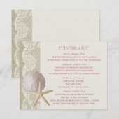 スターフィッシュアンドサンドドルヴィンテージビーチ エンクロージャーカード (正面/裏面)