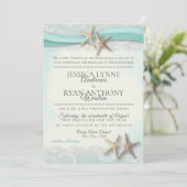 スターフィッシュアンドレースヴィンテージビーチ結婚式 招待状 (スタンド正面)