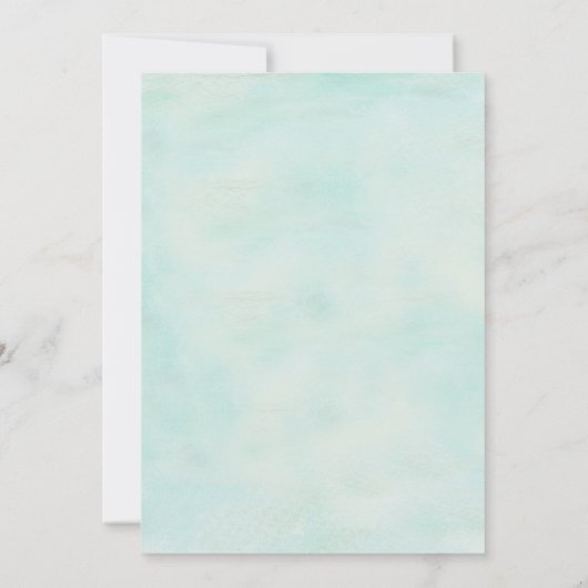 スターフィッシュアンドレースヴィンテージビーチ結婚式 招待状 (裏面)