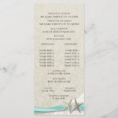 スターフィッシュアンドレース結婚式 プログラム (裏面)