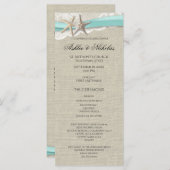 スターフィッシュアンドレース結婚式 プログラム (正面/裏面)