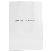 スターフィッシュウェルカムバッグ,目的地のウェディングゲスト ミディアムペーパーバッグ (裏面)