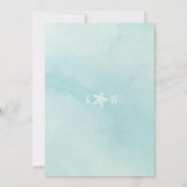 スターフィッシュウォーターカラーサマービーチ結婚式 招待状 (裏面)