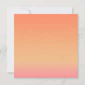 スターフィッシュオレンジ&ピンクビーチサマーブライダルシャワー 招待状 (裏面)