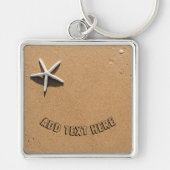 スターフィッシュオンサンディビーチ キーホルダー (正面)