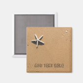 スターフィッシュオンサンディビーチ マグネット (正面/裏面)