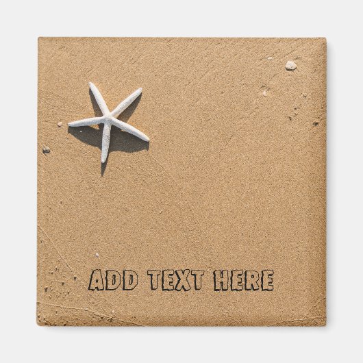 スターフィッシュオンサンディビーチ マグネット (正面)