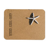 スターフィッシュオンサンディビーチ マグネット (横)