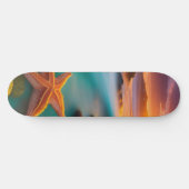 スターフィッシュオンビーチアットサンライズ スケートボード (横)