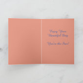 スターフィッシュオンビーチアットドーン誕生日 シーズンカード (内部)