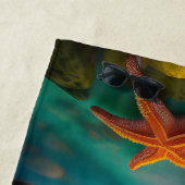 スターフィッシュオンビーチアットドーン ビーチタオル (インサイチュ)