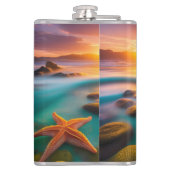スターフィッシュオンビーチアットドーン フラスク (裏面)