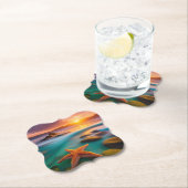 スターフィッシュオンビーチアットドーン ペーパーコースター (インサイチュ)