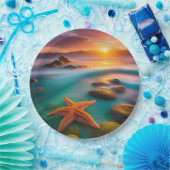 スターフィッシュオンビーチアットドーン ペーパープレート (パーティー)