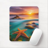 スターフィッシュオンビーチアットドーン マウスパッド (マウス)