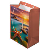 スターフィッシュオンビーチアットドーン ミディアムペーパーバッグ (裏面アングル)