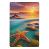 スターフィッシュオンビーチアットドーン ミニクリップボード (裏面)