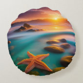 スターフィッシュオンビーチアットドーン ラウンドクッション (裏面)