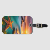 スターフィッシュオンビーチアットドーン ラゲッジタグ (正面横)