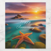 スターフィッシュオンビーチアットドーン ワインラベル (シングルラベル)