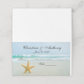 スターフィッシュオンビーチ結婚式披露宴座席表 プレイスカード (外部開封)