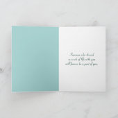 スターフィッシュオン海ビーチ悔やみや弔慰 カード (内部)