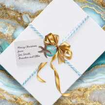 スターフィッシュオーナメントトロピカルクリスマスギフトタグ