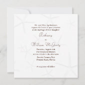 スターフィッシュカップルの両親を招待スクエア招待状 招待状 (裏面)