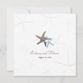スターフィッシュカップルの両親を招待スクエア招待状 招待状 (正面)