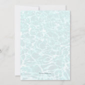 スターフィッシュカップルズシャワービーチをテーマ 招待状 (裏面)