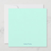 スターフィッシュカップルビーチ結婚式リハーサルディナー 招待状 (裏面)