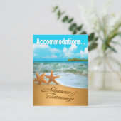 スターフィッシュカップルビーチ結婚式宿泊施設 招待状 (スタンド正面)