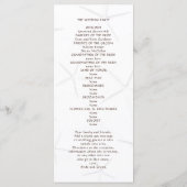 スターフィッシュカップルフラットダブルサイド結婚式 プログラム (裏面)