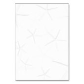 スターフィッシュカップル白いテンテッド座席表 テーブルナンバー (裏面)