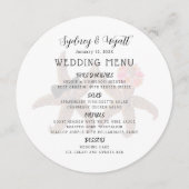 スターフィッシュカップル結婚ラウンドのメニューテンプレート メニュー (正面)