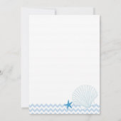 スターフィッシュガーデンシェブロンブライダルシャワー 招待状 (裏面)