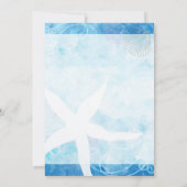 スターフィッシュガーデンブルービーチ結婚式保存日 セーブザデート (裏面)