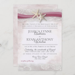 スターフィッシュクランベリービーチ結婚式招待状 招待状