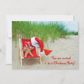 スターフィッシュクリスマスパーティー招待状 招待状 (正面)