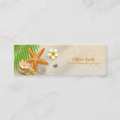 スターフィッシュコンチパームリーフフォーバケーションプランナー スキニー名刺 (正面)