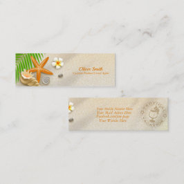 スターフィッシュコンチパームリーフフォーバケーションプランナー スキニー名刺