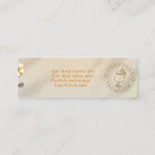 スターフィッシュコンチパームリーフフォーバケーションプランナー スキニー名刺 (裏面)