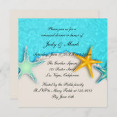 スターフィッシュサマービーチリハーサルディナー招待状 招待状 (正面/裏面)