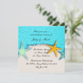 スターフィッシュサマービーチリハーサルディナー招待状 招待状 (スタンド正面)