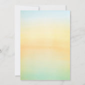 スターフィッシュサンセットビーチトロピカル結婚式招待状 招待状 (裏面)