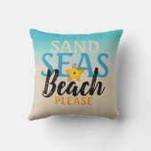 スターフィッシュサンドシーズビーチ クッション (裏面)