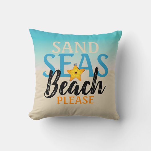 スターフィッシュサンドシーズビーチ クッション (正面)