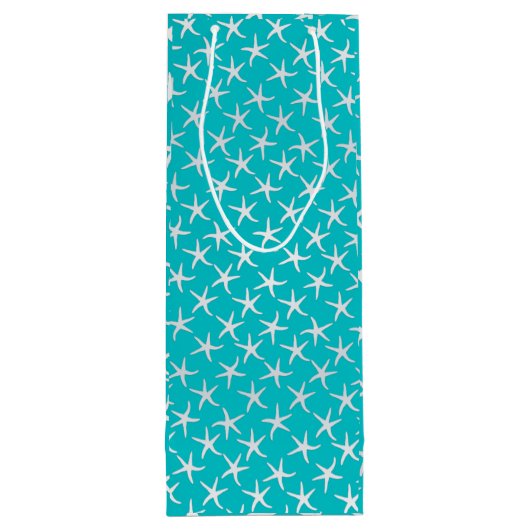 スターフィッシュサンドドルすべての行事アクア ワインギフトバッグ (裏面)