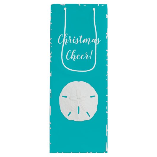 スターフィッシュサンドドルすべての行事アクア ワインギフトバッグ (正面)